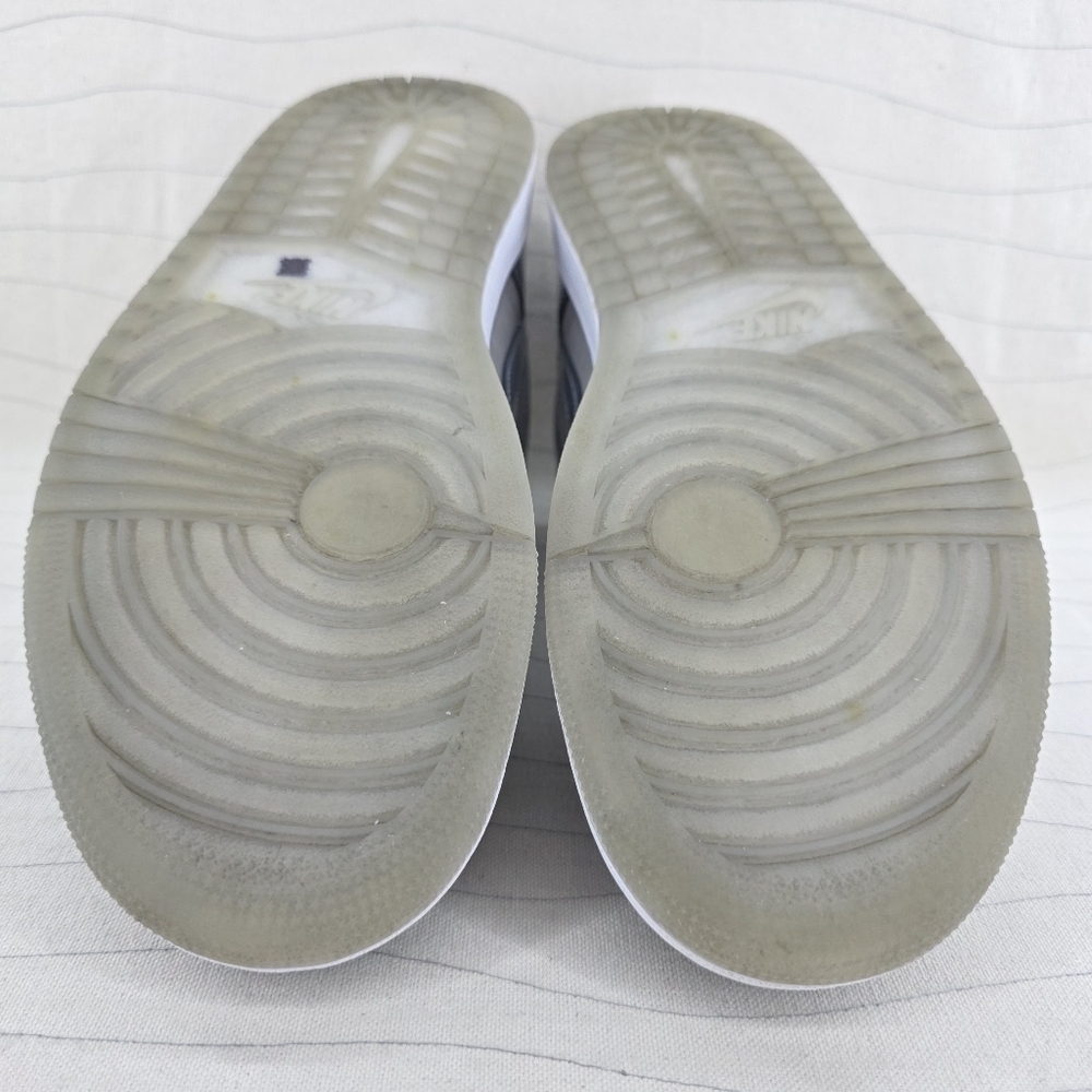 Air Jordan Mens 1 SE Low Patent Cool Grey White Sneakers Shoes HF3148-011 Sz 8.5 - Picture 10 of 13